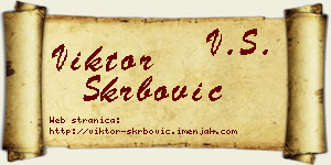 Viktor Škrbović vizit kartica